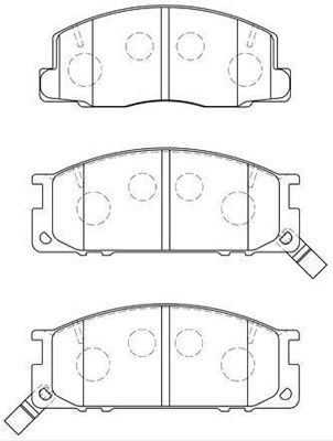 A1N083 AISIN Комплект тормозных колодок, дисковый тормоз