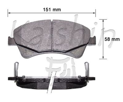 FK2289 KAISHIN Комплект тормозных колодок, дисковый тормоз