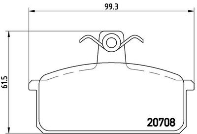 P23018 BREMBO Комплект тормозных колодок, дисковый тормоз