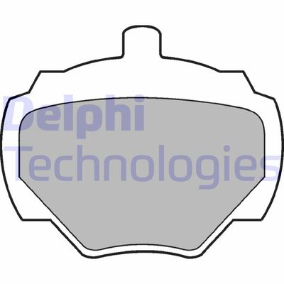 LP211 DELPHI Комплект тормозных колодок, дисковый тормоз