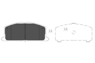 KBP9109 KAVO PARTS Комплект тормозных колодок, дисковый тормоз