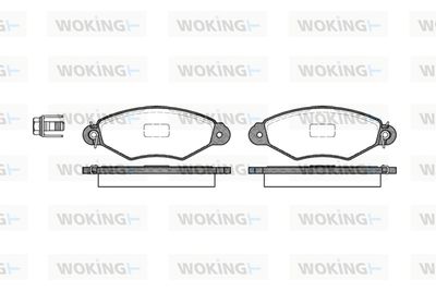 P743300 WOKING Комплект тормозных колодок, дисковый тормоз