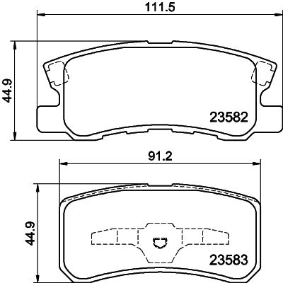 PCP1094 DON Комплект тормозных колодок, дисковый тормоз