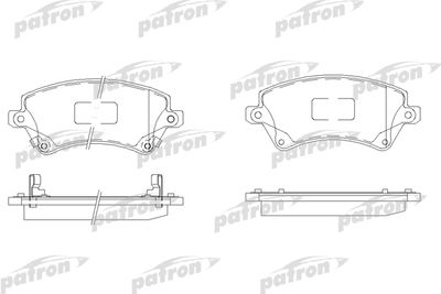 PBP1573 PATRON Комплект тормозных колодок, дисковый тормоз