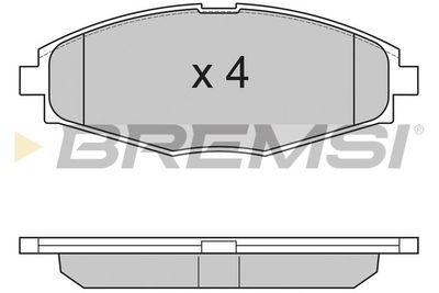 BP2804 BREMSI Комплект тормозных колодок, дисковый тормоз