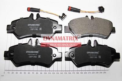 DBP1780 DYNAMATRIX Комплект тормозных колодок, дисковый тормоз