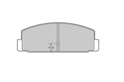 FBP1737 FREMAX Комплект тормозных колодок, дисковый тормоз