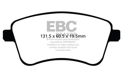 DPX2099 EBC Brakes Комплект тормозных колодок, дисковый тормоз