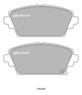 LVXL643 MOTAQUIP Комплект тормозных колодок, дисковый тормоз