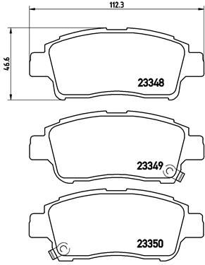 P83050 BREMBO Комплект тормозных колодок, дисковый тормоз