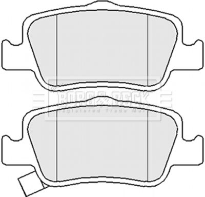 BBP2056 BORG & BECK Комплект тормозных колодок, дисковый тормоз