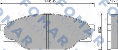 FO493981 FOMAR Friction Комплект тормозных колодок, дисковый тормоз