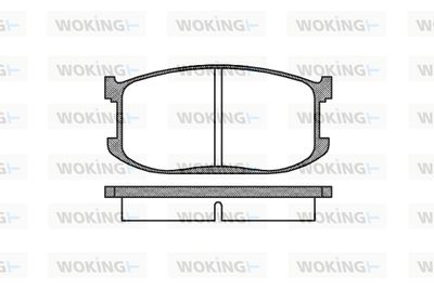P026300 WOKING Комплект тормозных колодок, дисковый тормоз