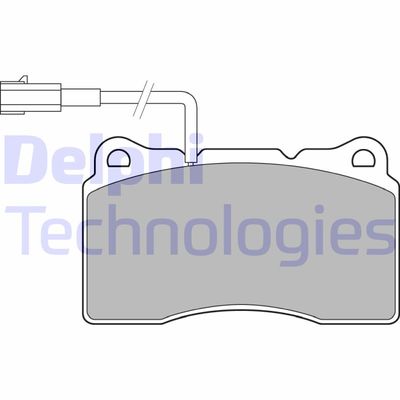 LP3157 DELPHI Комплект тормозных колодок, дисковый тормоз