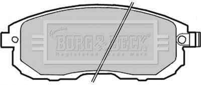 BBP2282 BORG & BECK Комплект тормозных колодок, дисковый тормоз