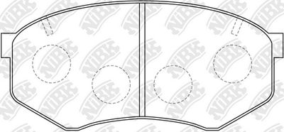 PN1246 NiBK Комплект тормозных колодок, дисковый тормоз