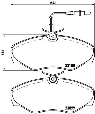 P68026 BREMBO Комплект тормозных колодок, дисковый тормоз