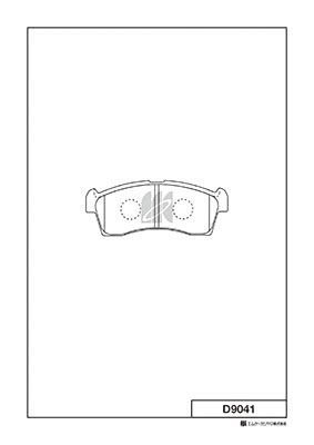 D9041 MK Kashiyama Комплект тормозных колодок, дисковый тормоз