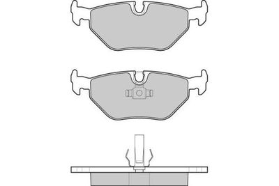 120710 E.T.F. Комплект тормозных колодок, дисковый тормоз