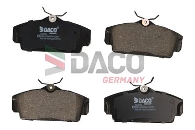 322254 DACO Germany Комплект тормозных колодок, дисковый тормоз