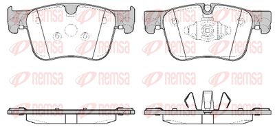 156010 REMSA Комплект тормозных колодок, дисковый тормоз