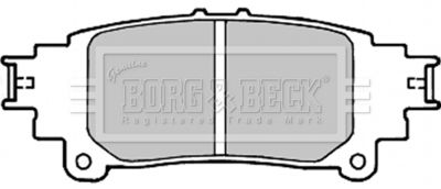 BBP2336 BORG & BECK Комплект тормозных колодок, дисковый тормоз