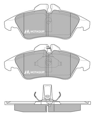 LVXL177 MOTAQUIP Комплект тормозных колодок, дисковый тормоз