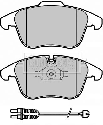 BBP2184 BORG & BECK Комплект тормозных колодок, дисковый тормоз