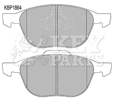 KBP1864 KEY PARTS Комплект тормозных колодок, дисковый тормоз