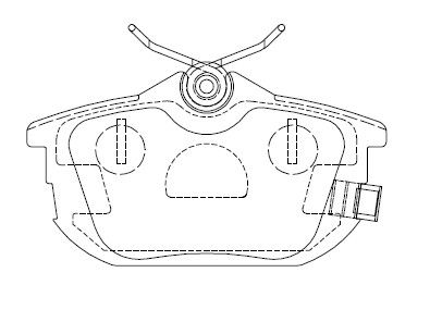 KD4733 ASIMCO Комплект тормозных колодок, дисковый тормоз