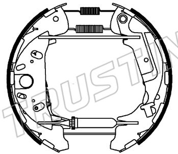6541 TRUSTING Комплект тормозных колодок