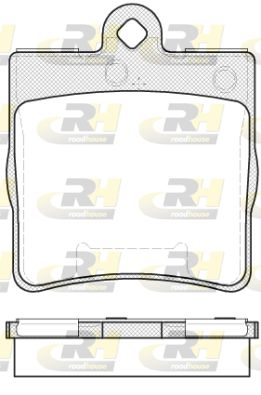 267810 ROADHOUSE Комплект тормозных колодок, дисковый тормоз