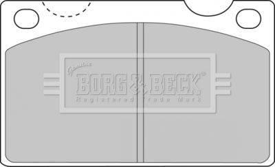 BBP1099 BORG & BECK Комплект тормозных колодок, дисковый тормоз
