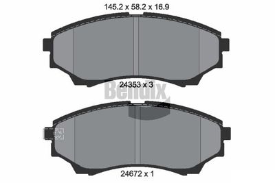 BPD2137 BENDIX Braking Комплект тормозных колодок, дисковый тормоз