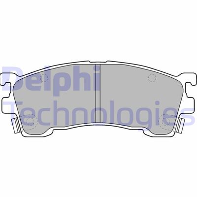LP1518 DELPHI Комплект тормозных колодок, дисковый тормоз
