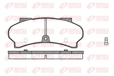 002602 REMSA Комплект тормозных колодок, дисковый тормоз