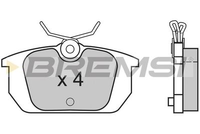 BP2313 BREMSI Комплект тормозных колодок, дисковый тормоз