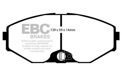 DP41471R EBC Brakes Комплект тормозных колодок, дисковый тормоз