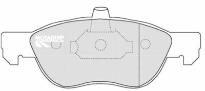 LVXL1182 MOTAQUIP Комплект тормозных колодок, дисковый тормоз