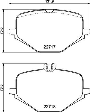 P50167 BREMBO Комплект тормозных колодок, дисковый тормоз