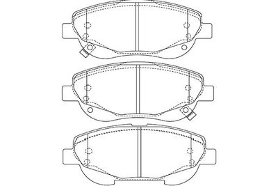 KBP9143 KAVO PARTS Комплект тормозных колодок, дисковый тормоз