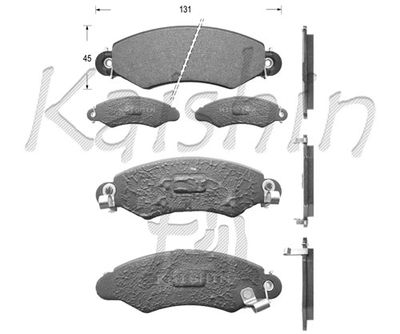 FK9046 KAISHIN Комплект тормозных колодок, дисковый тормоз