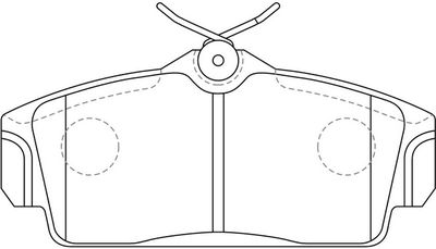 FP1147 FIT Комплект тормозных колодок, дисковый тормоз