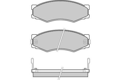 120301 E.T.F. Комплект тормозных колодок, дисковый тормоз