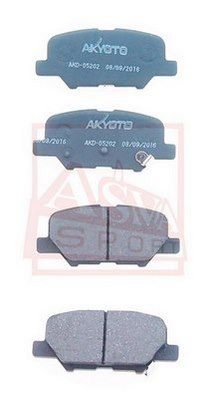 AKD05202 ASVA Комплект тормозных колодок, дисковый тормоз