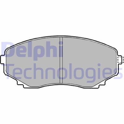 LP1095 DELPHI Комплект тормозных колодок, дисковый тормоз
