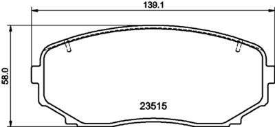 8DB355032941 HELLA PAGID Комплект тормозных колодок, дисковый тормоз