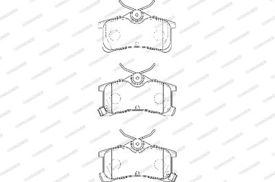 WBP24013A WAGNER Комплект тормозных колодок, дисковый тормоз