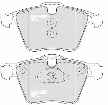 LVXL1317 MOTAQUIP Комплект тормозных колодок, дисковый тормоз