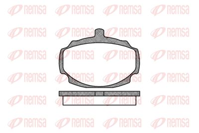 004900 REMSA Комплект тормозных колодок, дисковый тормоз
